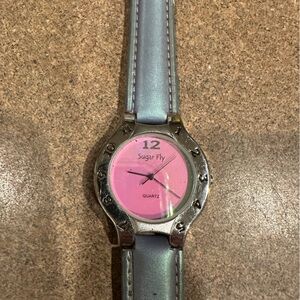 Sugarfly Pink and Silver Smartwatch